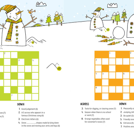 A treia pagina a cartii 100 Children's Crosswords: Christmas