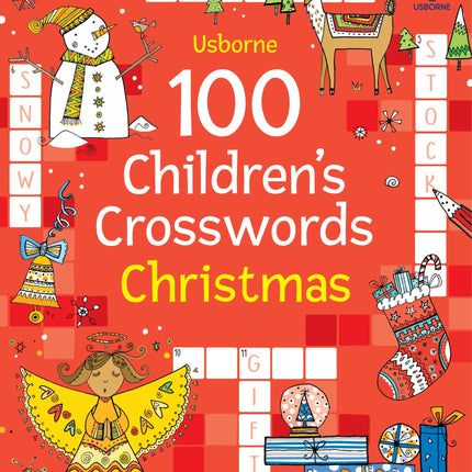 Coperta cartii 100 Children's Crosswords: Christmas