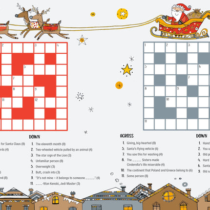 Prima pagina a cartii 100 Children's Crosswords: Christmas