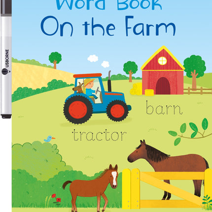 Coperta cartii Little Wipe-Clean Word Book On the Farm