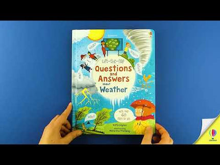 Video cu prezentarea cartii A doua pagina a cartii Questions and Answers about Weather