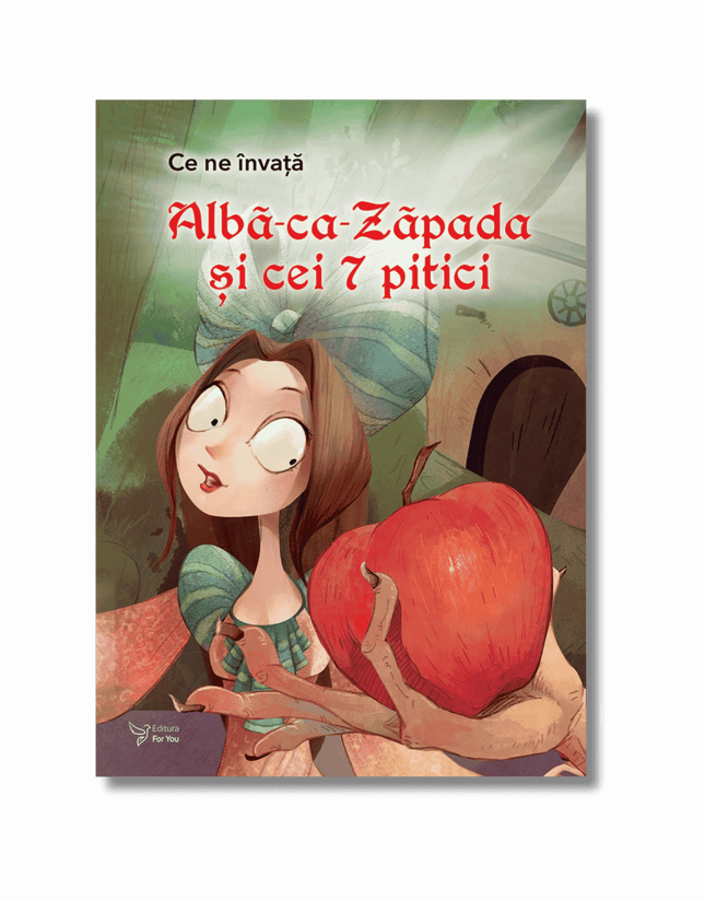 Coperta cartii Albă-ca-Zăpada și cei 7 pitici