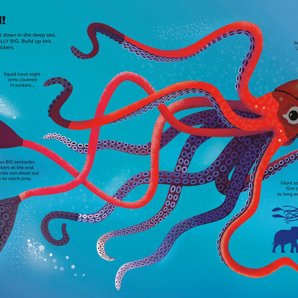 Prima pagina a cartii Big Sticker Book Weird Deep Sea Creatures