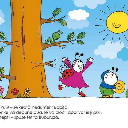 A cincea pagina a cartii Bobita si Buburuza sar in ajutor