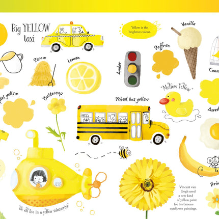 A doua pagina a cartii Book and Jigsaw: Colours