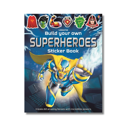 carte de stickere cu supereroi ilustrati
