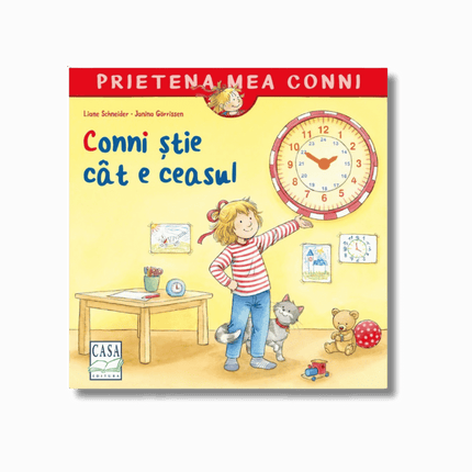 Coperta cartii Conni știe cât e ceasul