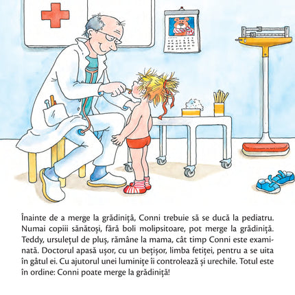 A treia pagina a cartii Conni merge la grădiniță