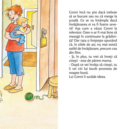A doua pagina a cartii Conni merge la școală