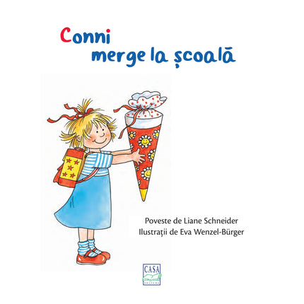 Prima pagina a cartii Conni merge la școală