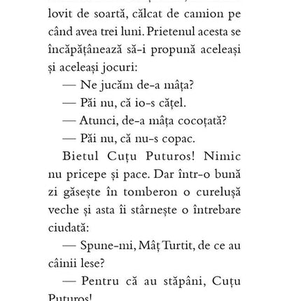 Pagina 9 a cartii Cuțu Puturos