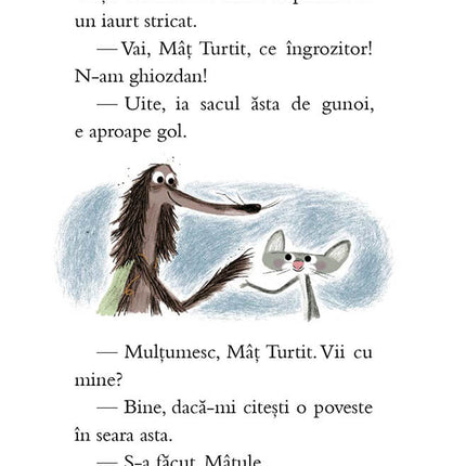 Pagina 9 a cartii Cuțu Puturos merge la școală
