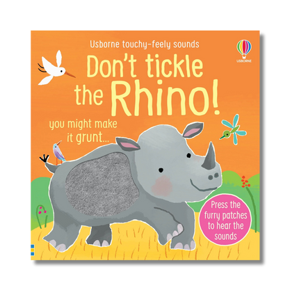 coperta Dont_Tickle_the_Rhino cu un rinocer prietenos
