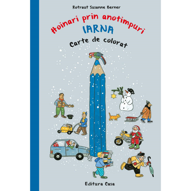 Coperta cartii Hoinari prin anotimpuri. Iarna - Carte de colorat