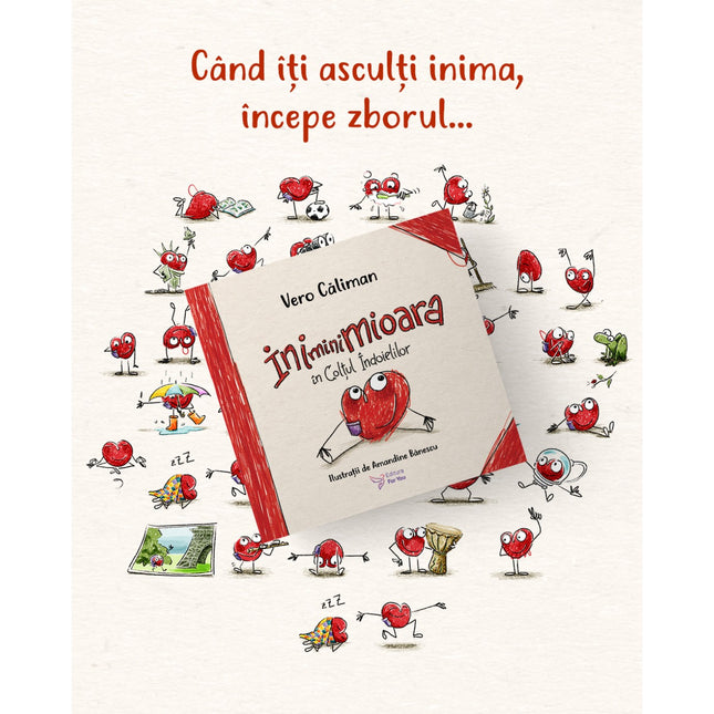 Coperta cartii iniminimioara cu inimi, de Vero Caliman, pe miniLama.ro