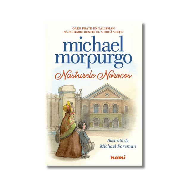 coperta cu mama si copilul ei in fata unui castel