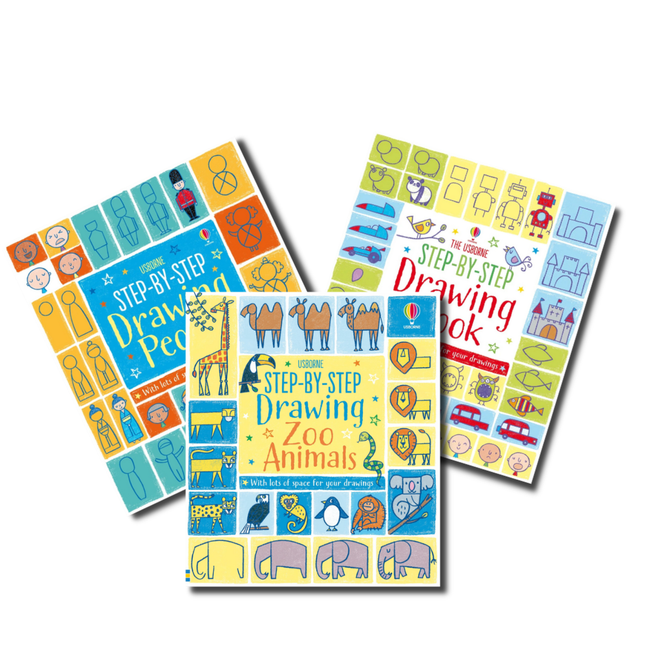 Pachet 3 cărți Step by Step Drawing