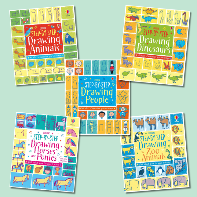 Pachet 5 cărți Step by Step Drawing