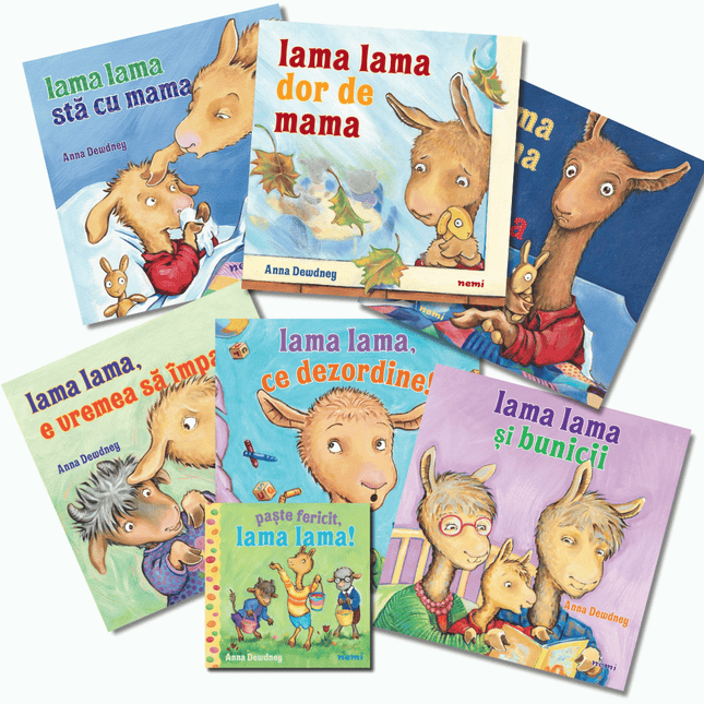 Imagine a pachetului de 7 carti Lama Lama
