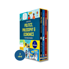 Politics, philosophy & economics box with 3 books