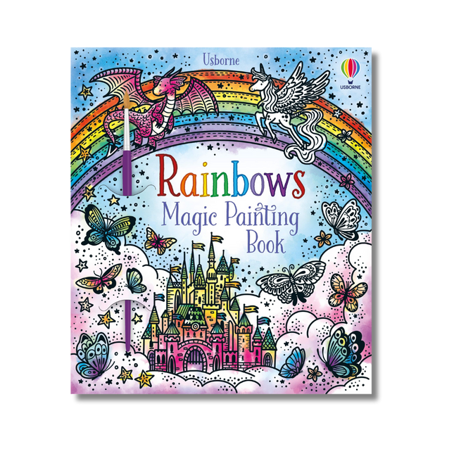 Coperta Rainbow magic painting cu curcubeu si unicorni