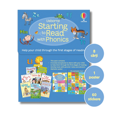 Usborne Starting to Read with Phonics book set on a white background