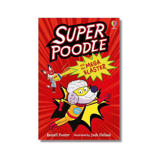 coperta Superpoodle_and_the_Mega_Blaster cu un super caine in actiune