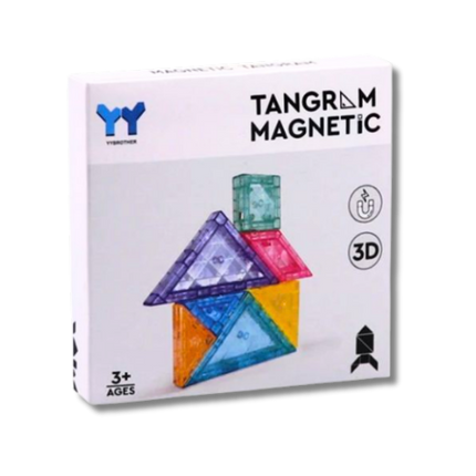 joc tangram cu 7 piese magnetice colorate