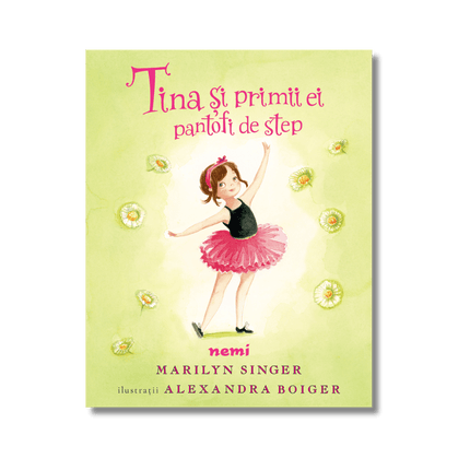 coperta cu cu tina balerina pe un fundal verde