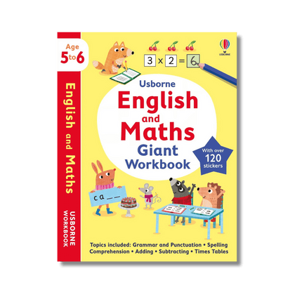 ilustratie cu animale invatand matematica si engleza