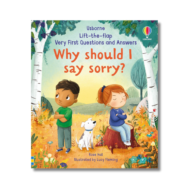 coperta cartii cu clapete Why_should_I_say_sorry cu 2 copii suparati