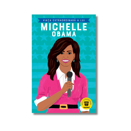 coperta ilustrata cu michelle obama