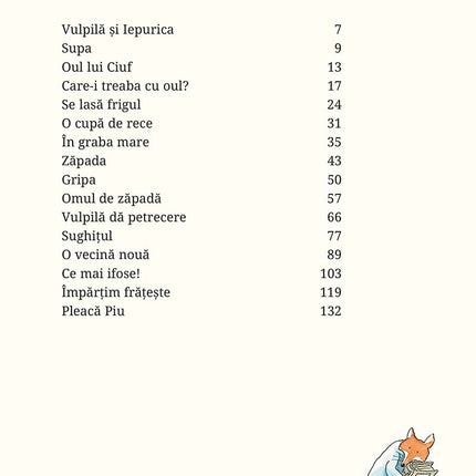 A doua pagina a cartii Vulpilă și Iepurica