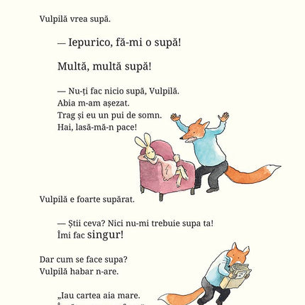 A noua pagina a cartii Vulpilă și Iepurica