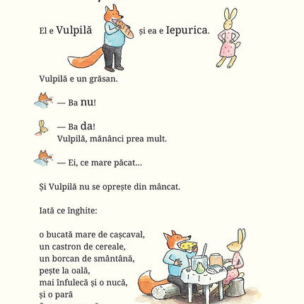 A saptea pagina a cartii Vulpilă și Iepurica