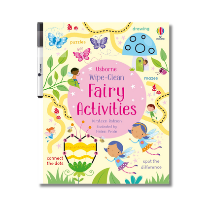 coperta wipe clean fairy activities cu zane si fluturasi