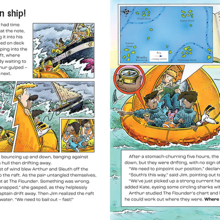 A doua pagina a cartii Agent Arthur on the Stormy Seas