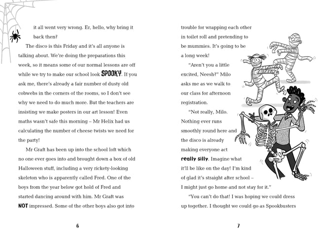 A doua pagina a cartii Anisha, Accidental Detective: Fright Night