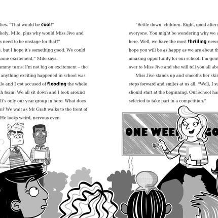 A doua pagina a cartii Anisha, Accidental Detective: Show Stoppers