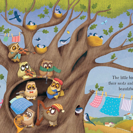 A doua pagina a cartii Baby's Bedtime Music Book