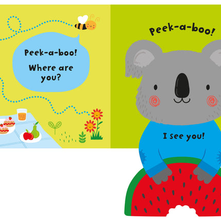 A doua pagina a cartii Baby's Very First Lift-the-Flap Peek-a-Boo