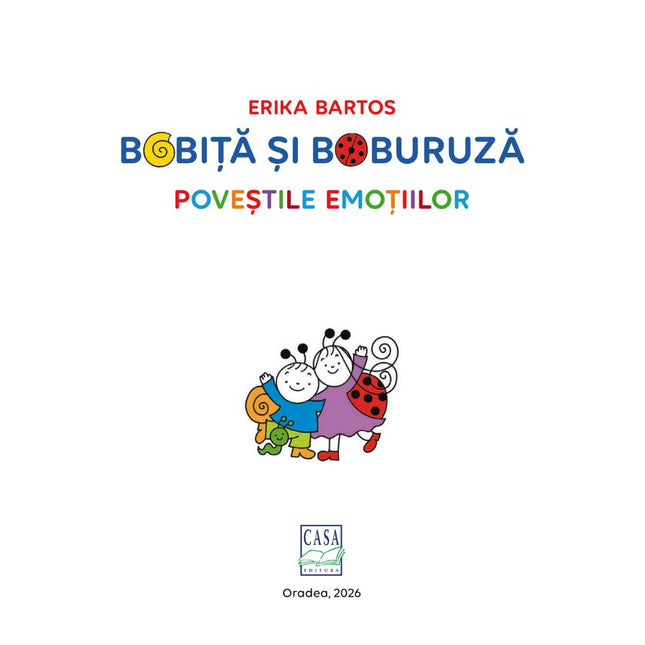 Prima pagina a cartii Bobiță și Buburuză - Poveştile emoțiilor 