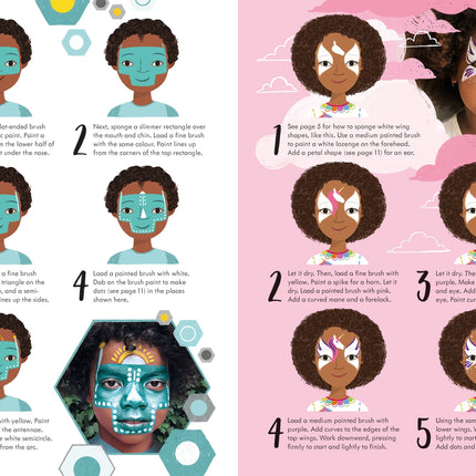 A cincea pagina a cartii Book of Face Painting