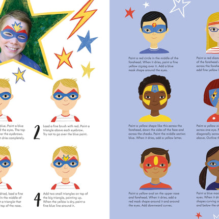 A doua pagina a cartii Book of Face Painting