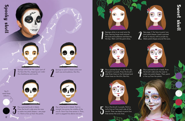 Prima pagina a cartii Book of Face Painting