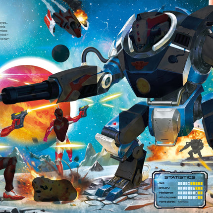 A treia pagina a cartii Build Your Own Aliens and Space Warriors Sticker Book