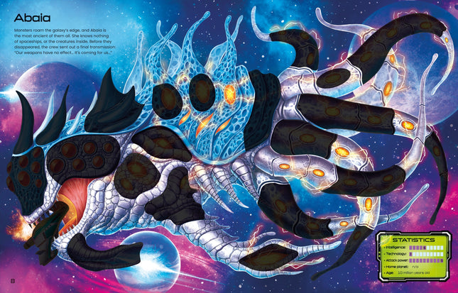 Prima pagina a cartii Build Your Own Aliens and Space Warriors Sticker Book