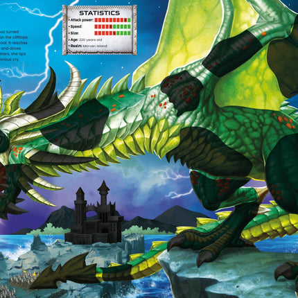 A patra pagina a cartii Build Your Own Dragons and Fantasy Warriors Sticker Book