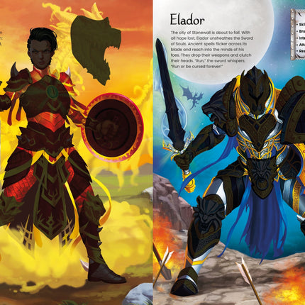 A sasea pagina a cartii Build Your Own Dragons and Fantasy Warriors Sticker Book
