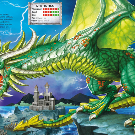 A treia pagina a cartii Build Your Own Dragons and Fantasy Warriors Sticker Book